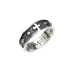 Anello argento Amen Rosario