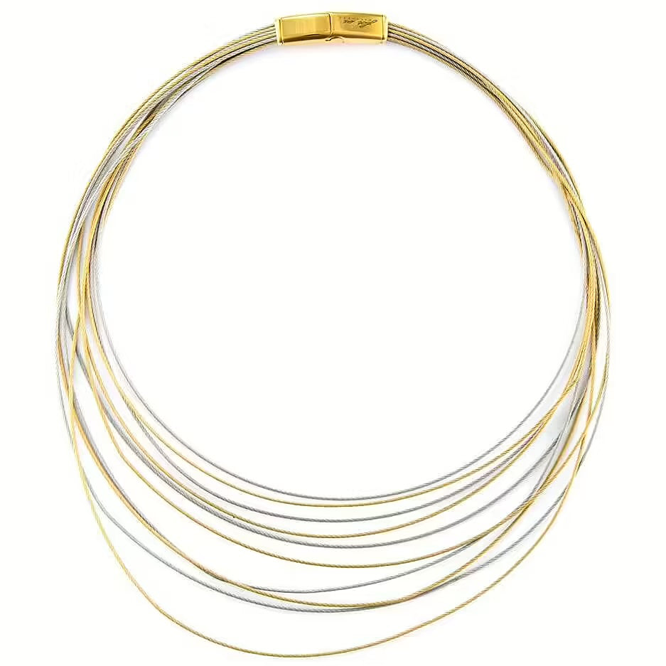 Collana donna acciaio Paciotti for us multi filo