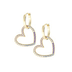 Collana e orecchini donna ottone placcato oro 18k