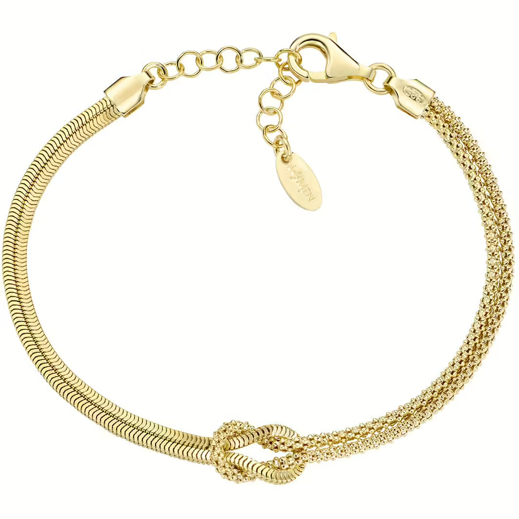 Bracciale  donna - uomo argento Amen nodo