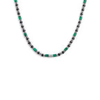 Collana uomo Marlu’ acciaio onice ed ematite