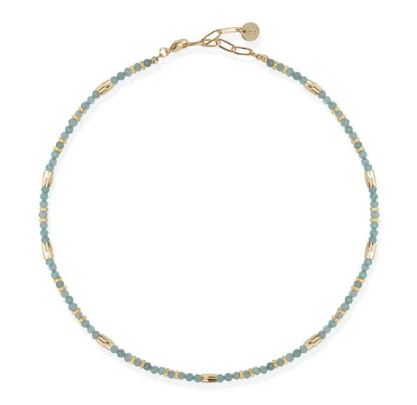 Collana donna acciaio Liu Jo con pietre  colorate color oro