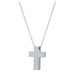 Collana donna- uomo acciaio con croce Brand 18NK016W