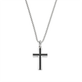 Collana uomo acciaio Amen croce ACCLCRBN
