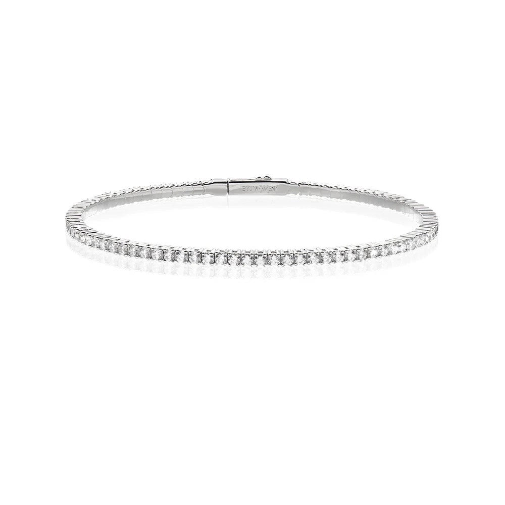 Bracciale donna rigido ottone rodiato Amen OTTNBABB20-S