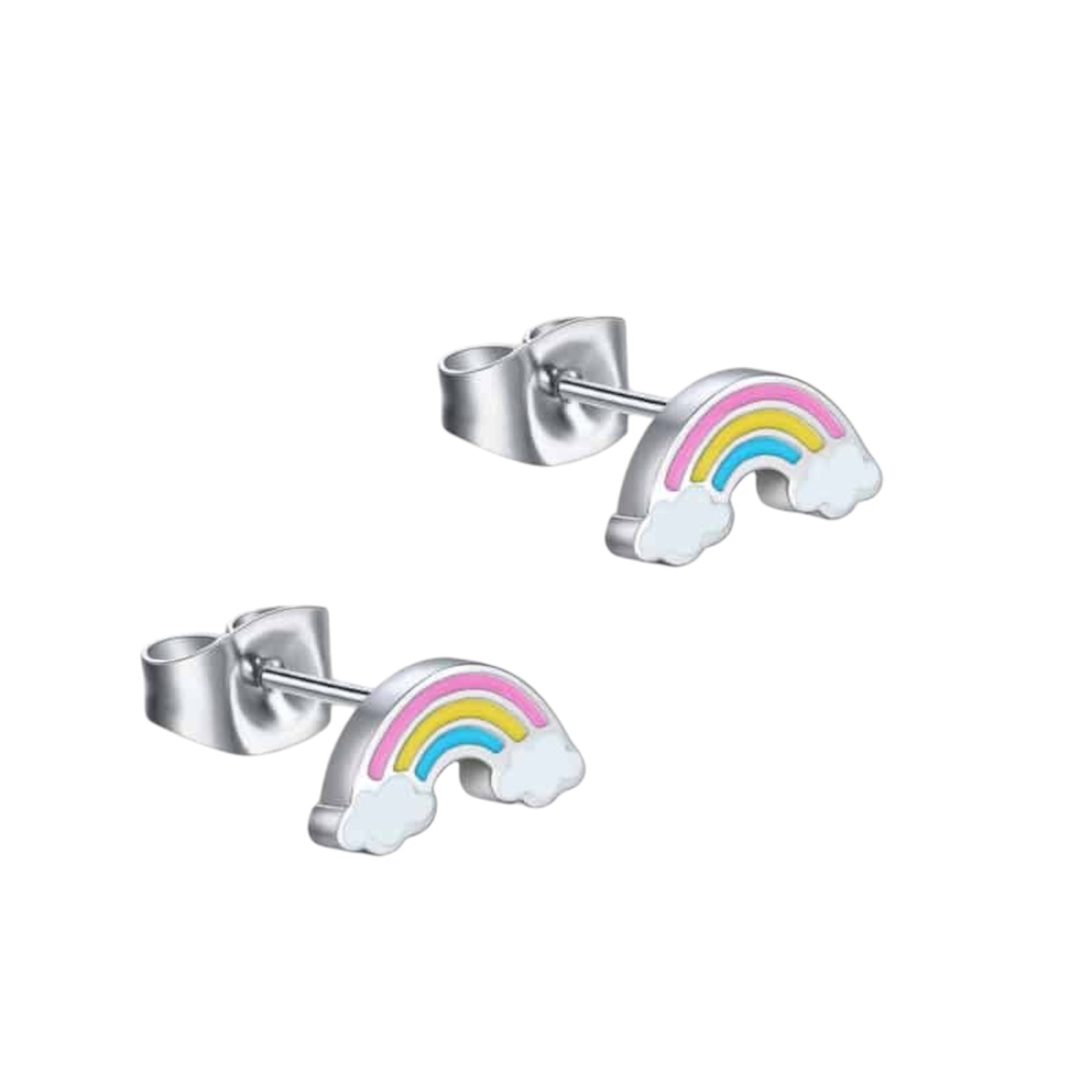 Orecchini bambina acciaio Brand arcobaleno