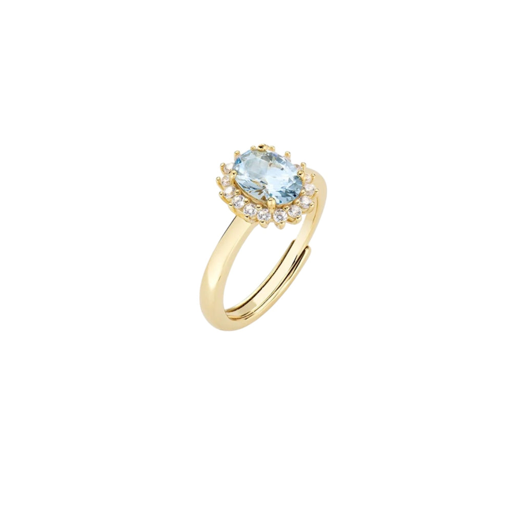 Anello lady donna argento Amen gold ANLDPGBLB2