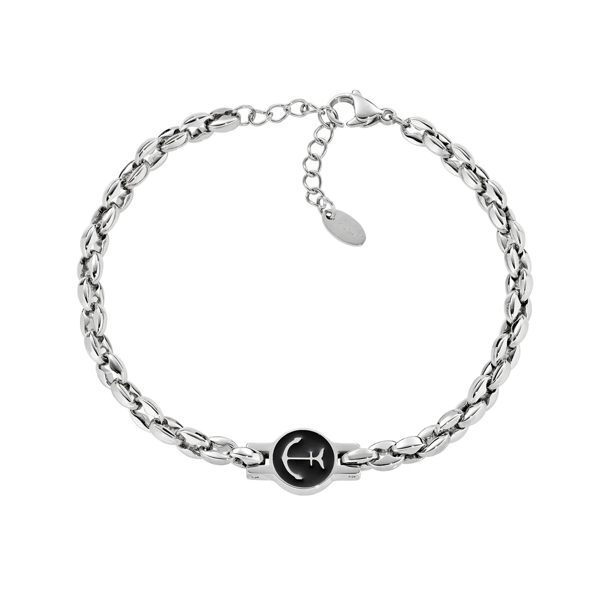 Bracciale uomo acciaio Amen ancora maglia marinara ACBR1655BN/G