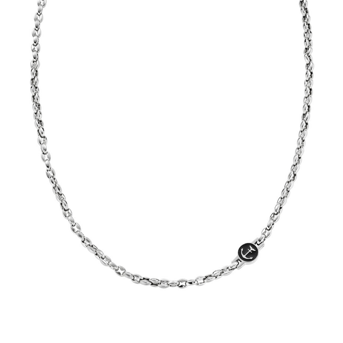 Collana uomo acciaio  Amen maglia marinara ACCL1655BN
