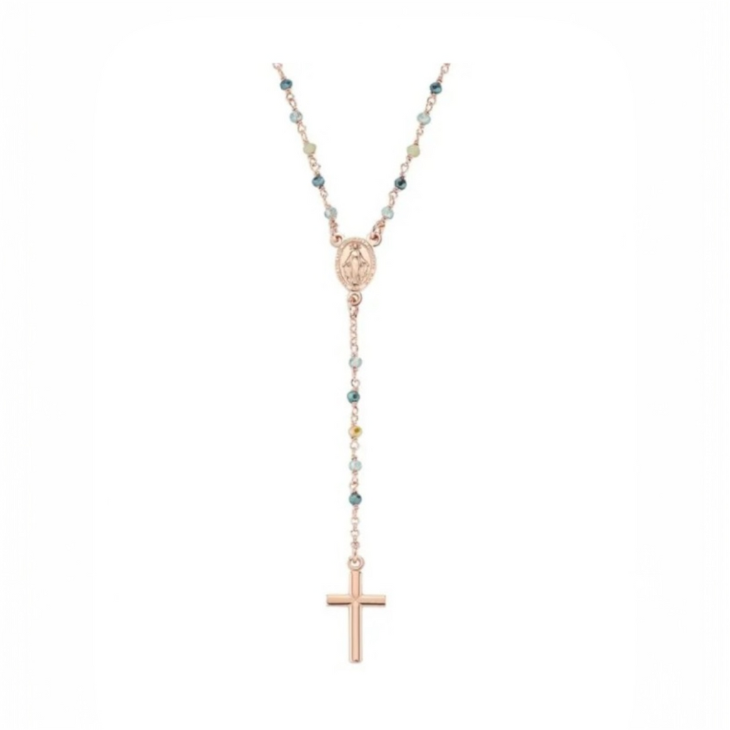Collana donna rosario argento Amen CRO10RVVV4
