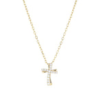 Collana donna argento Amen croce pave’ CLCROGBZ/CLCROBBZ