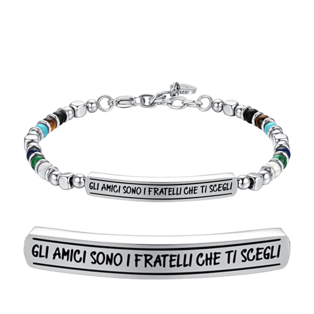 Bracciale acciaio uomo Luca Barra per amiciBA1657
