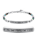 Bracciale acciaio uomo Luca Barra per amiciBA1657