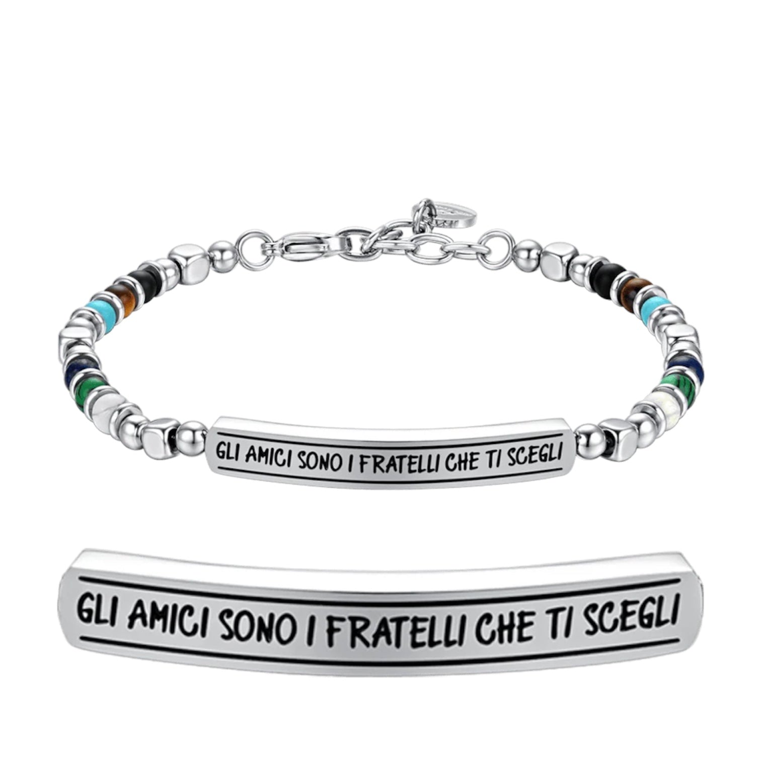Bracciale acciaio uomo Luca Barra per amiciBA1657