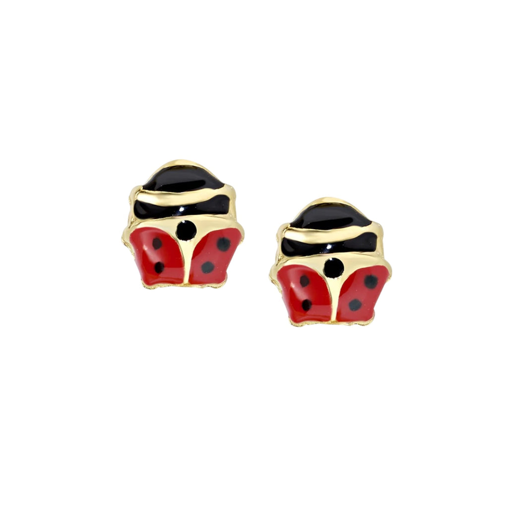 Orecchini bambina argento Amen coccinelle