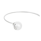 Bracciale rigido donna acciaio Liu Jo c/perle