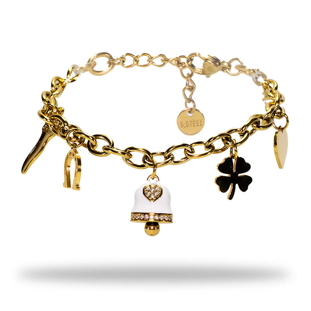 Bracciale donna acciaio Freddy Campanella gold