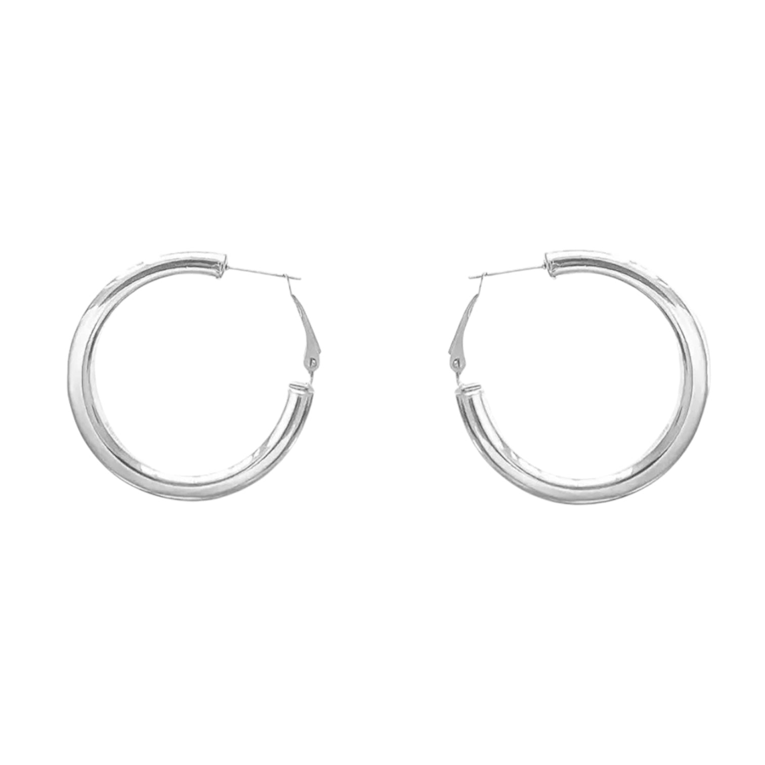 Orecchini donna cerchio Freddy silver 3,5 cm