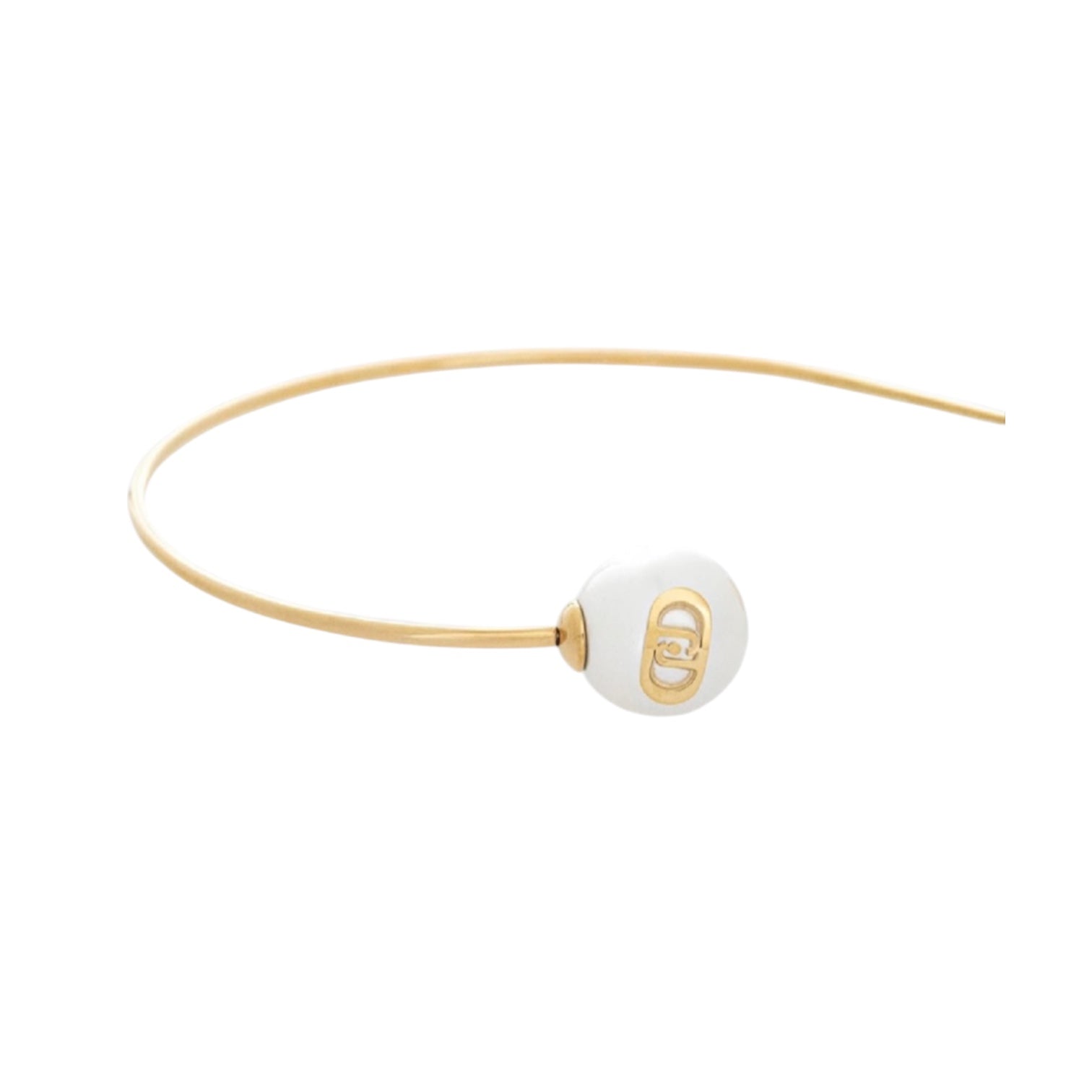 Bracciale rigido donna acciaio Liu Jo c/perle