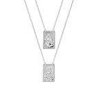 Collana donna Amen scapolare in ottone  rodiato