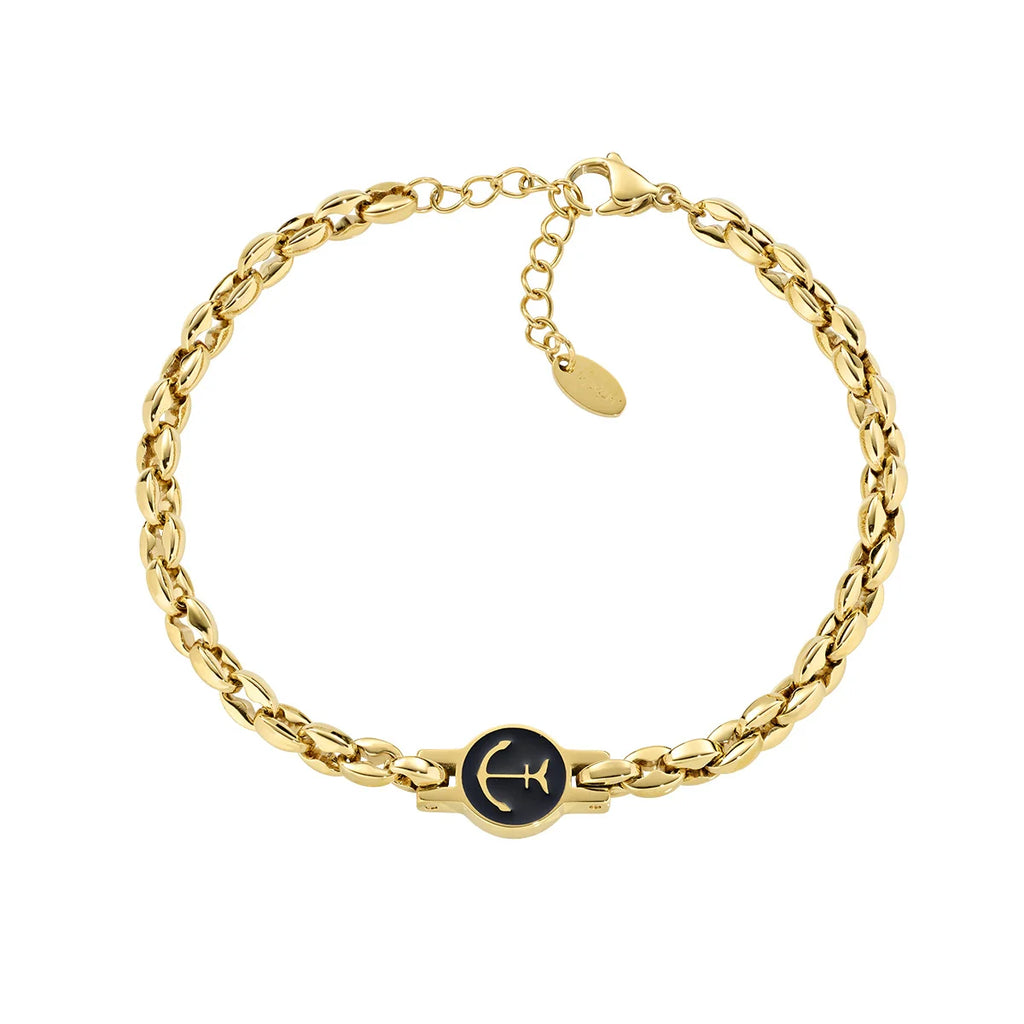 Bracciale uomo acciaio Amen ancora maglia marinara ACBR1655BN/G