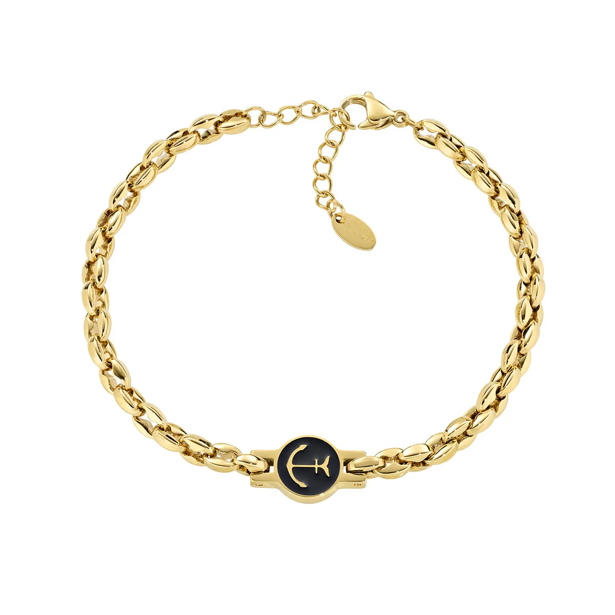 Bracciale uomo acciaio Amen ancora maglia marinara ACBR1655BN/G