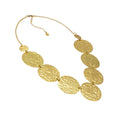 Collana donna ottone 7placche gold vestopazzo DD04052