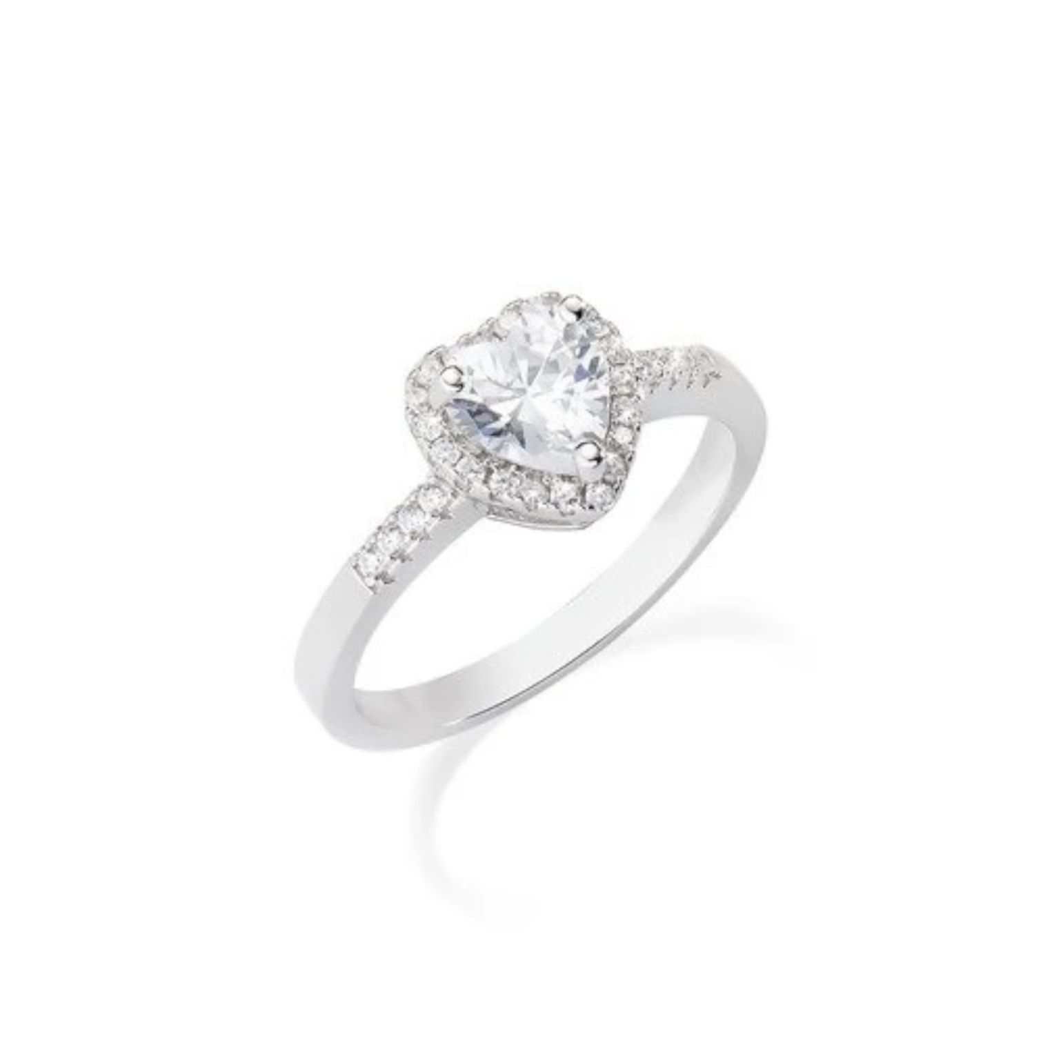 Anello donna argento Amen  cuore