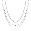 Collana donna acciaio Brand triplo filo 30NK003