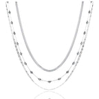 Collana donna acciaio Brand triplo filo 30NK003