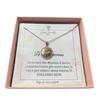 Collana Festa della Mamma  argento  Mom con dedica