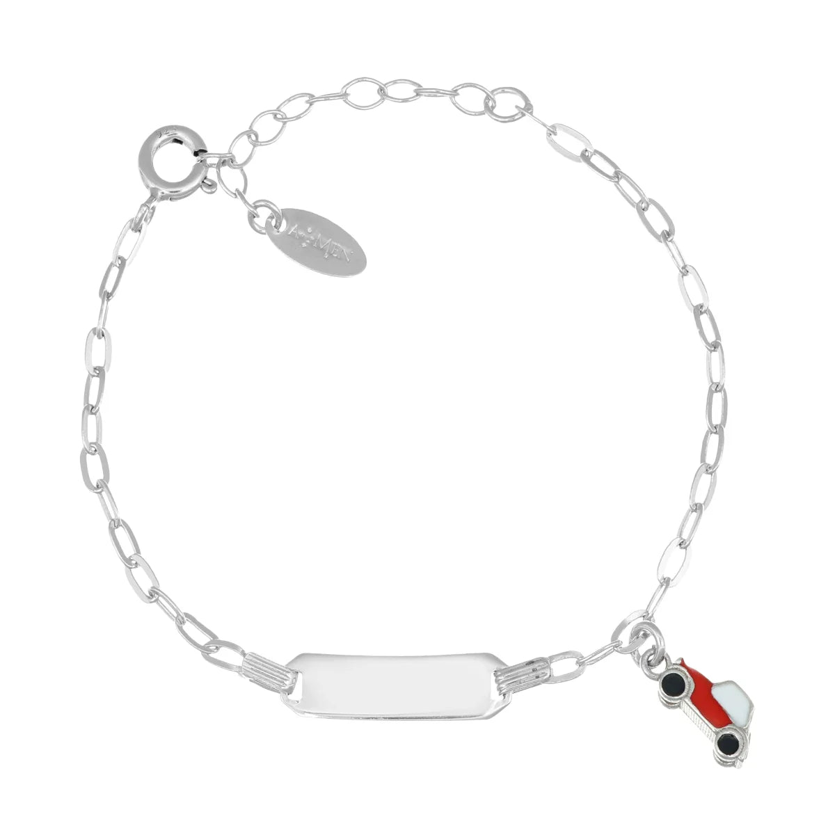 Bracciale bambino argento Amen (Personalizzabile)