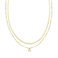 Collana donna argento Amen con cuore doppi filo CL2PICUG