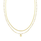 Collana donna argento Amen con cuore doppi filo CL2PICUG