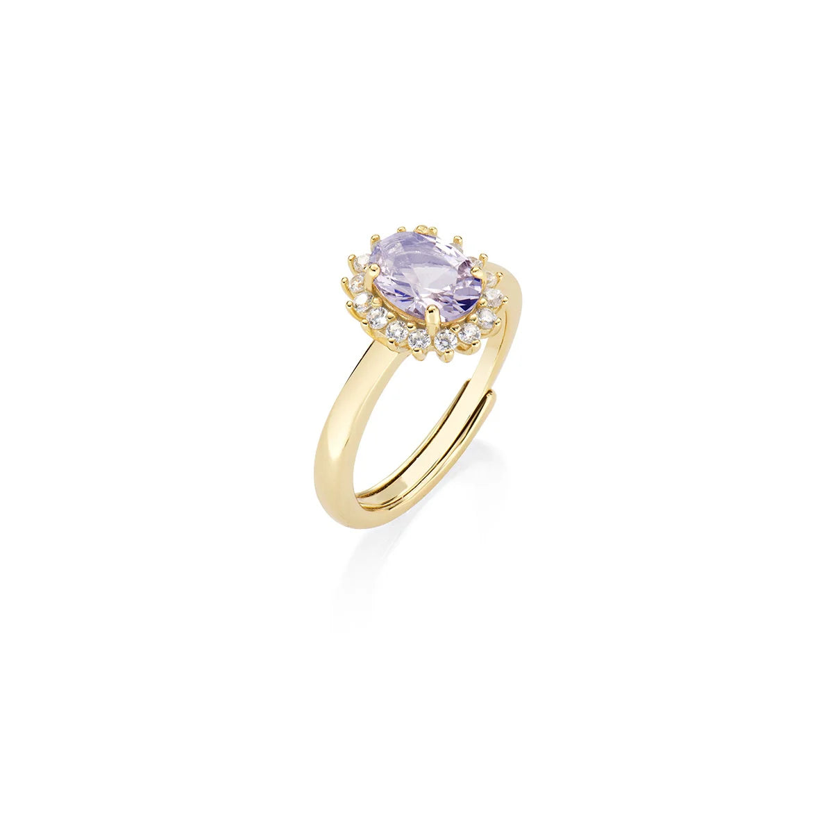 Anello lady donna argento Amen gold ANLDPGBLB2