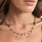 Collana donna acciaio Brand triplo filo 30NK003G