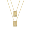 Collana donna Amen scapolare in ottone  placcata  oro  18k OTSCAMAGEG