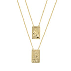 Collana donna Amen scapolare in ottone  placcata  oro  18k OTSCAMAGEG