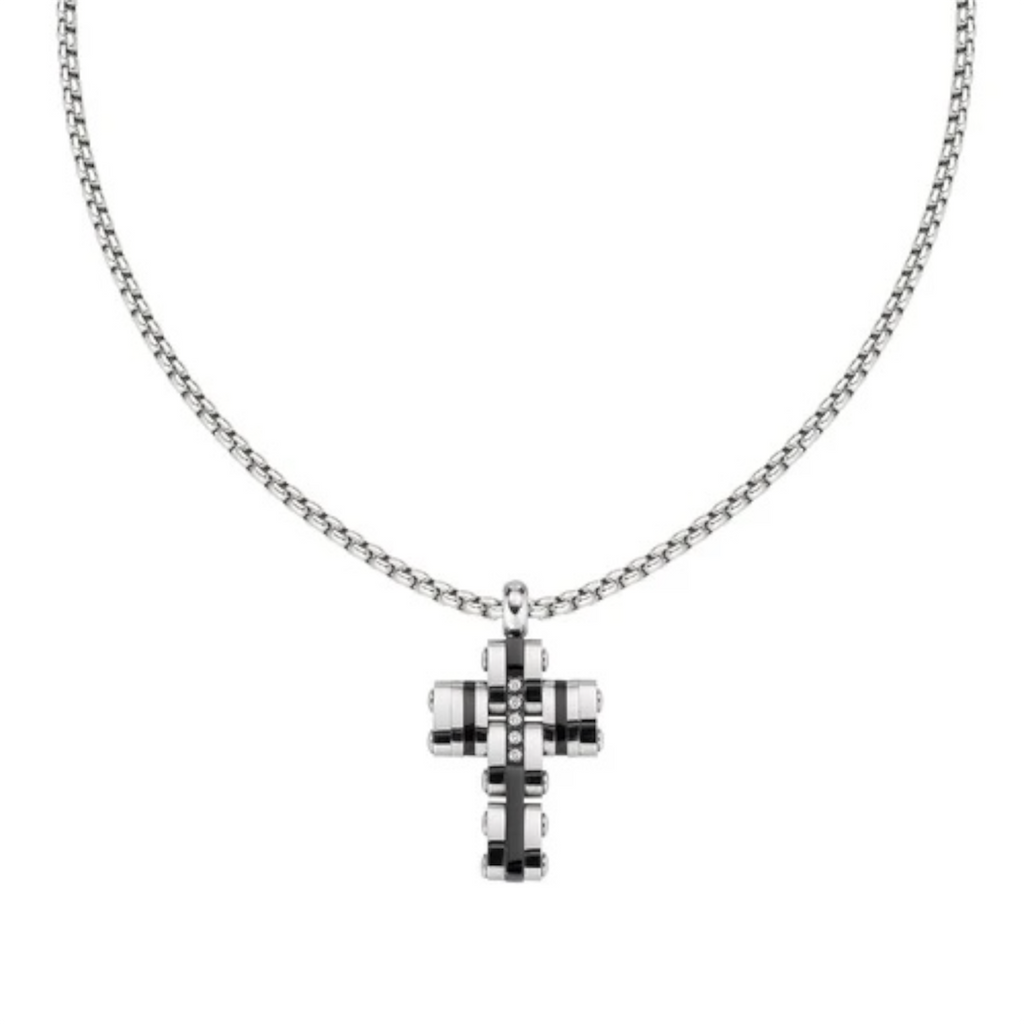 Collana uomo acciaio  Amen croce ACCL245