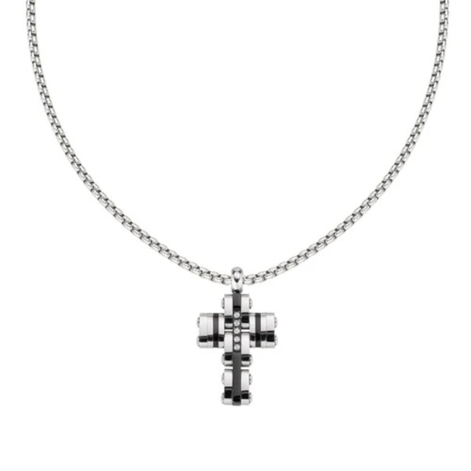 Collana uomo acciaio  Amen croce ACCL245