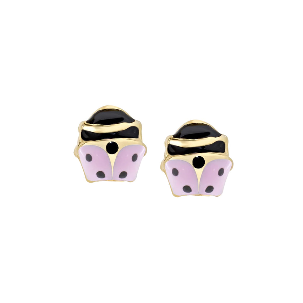 Orecchini bambina argento Amen coccinelle