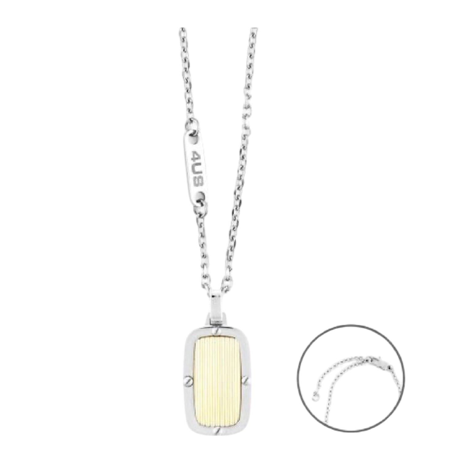 Collana uomo acciaio Paciotti targhetta