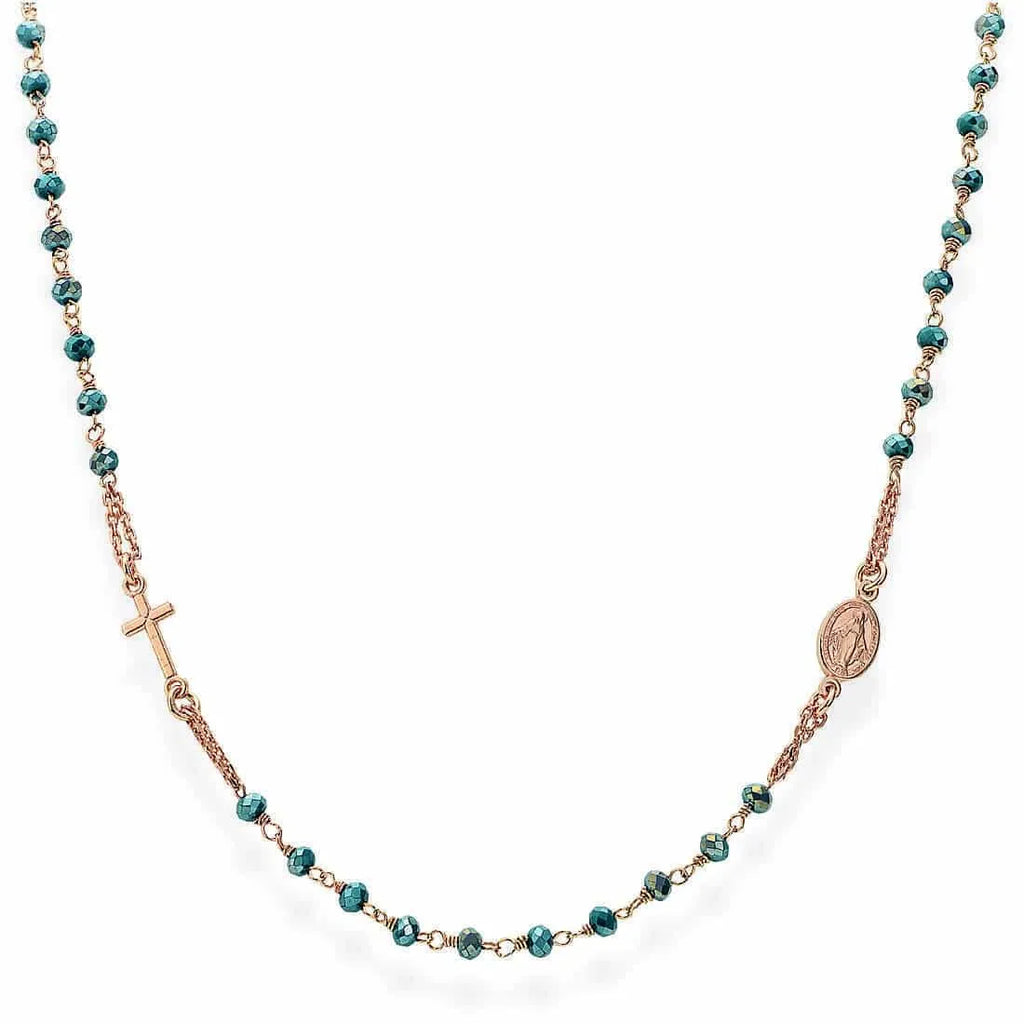 Collana uomo/donna argento Amen Rosario CRORP3