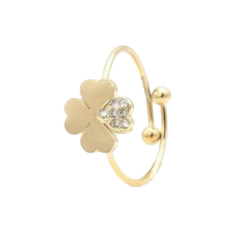 Anello donna acciaio Freddy Quadrifoglio