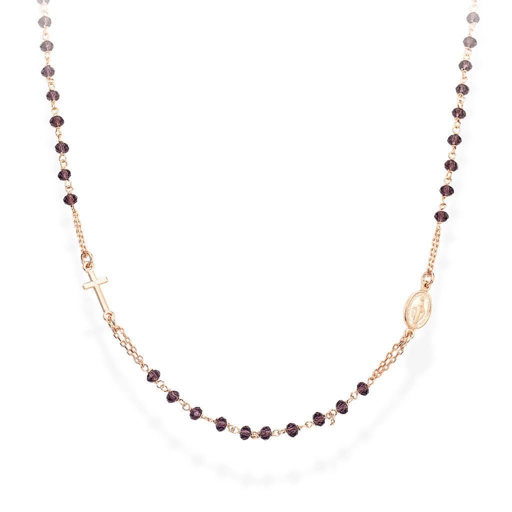 Collana donna rosario girocollo argento Amen CRORL3