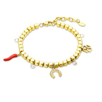 Bracciale acciaio donna Brand oro 03BR034