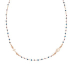 Collana donna argento Amen Rosario girocollo CRO10RBLT03