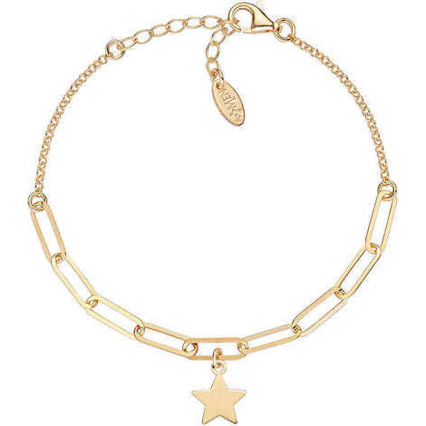 Bracciale donna Amen in argento color oro con stella BRCAMISTG