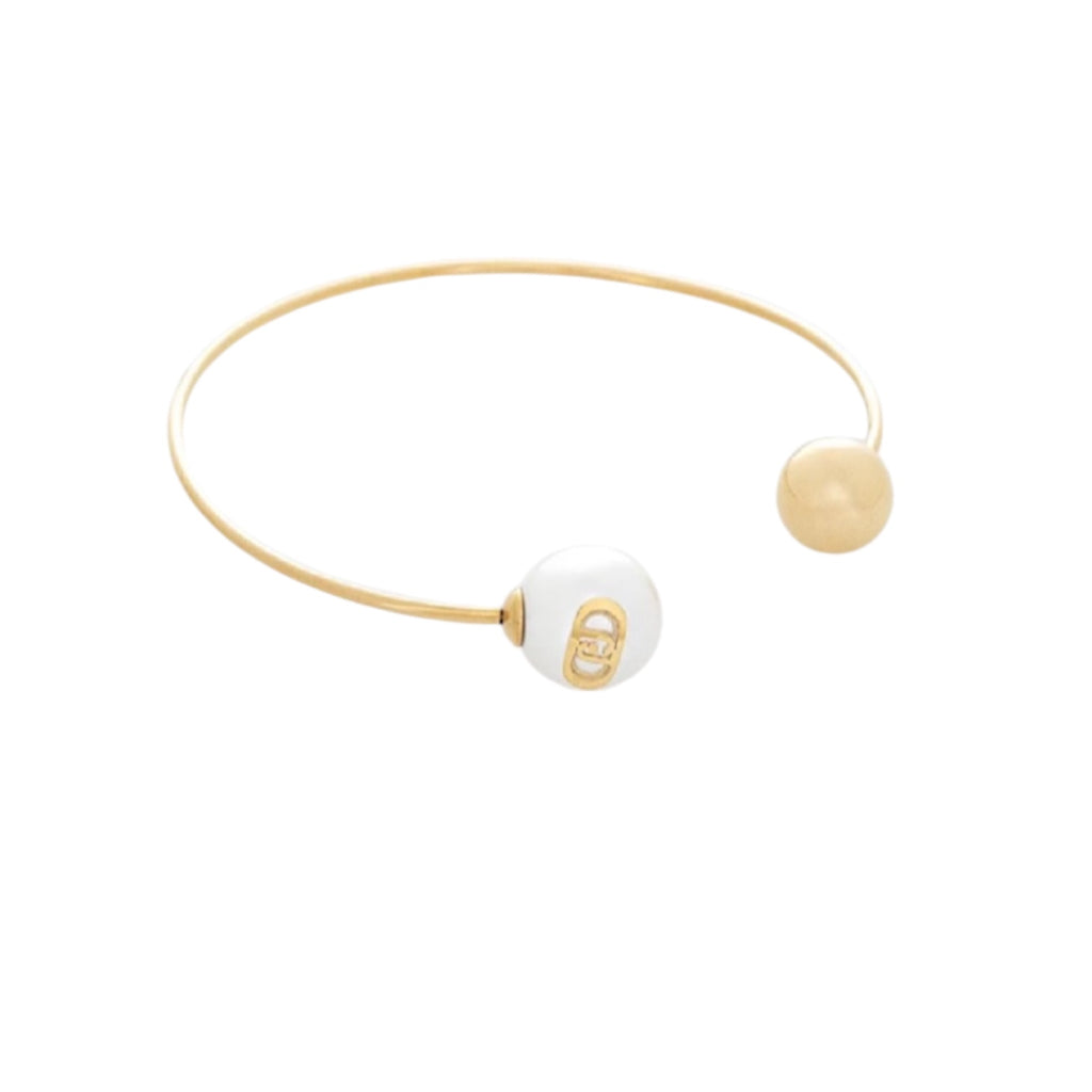 Bracciale rigido donna acciaio Liu Jo c/perle