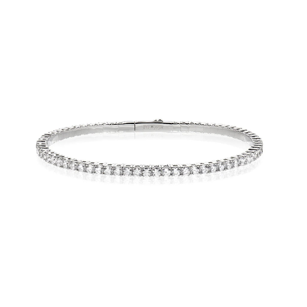 Bracciale donna rigido ottone rodiato Amen OTTNBABB25-S